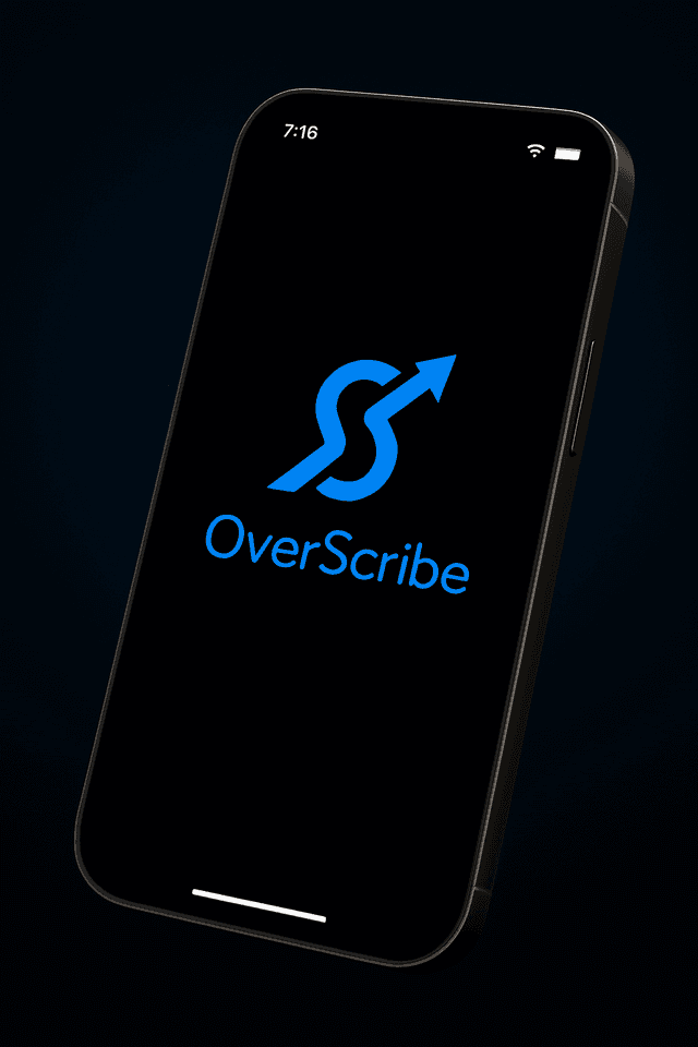 OverScribe app splash screen